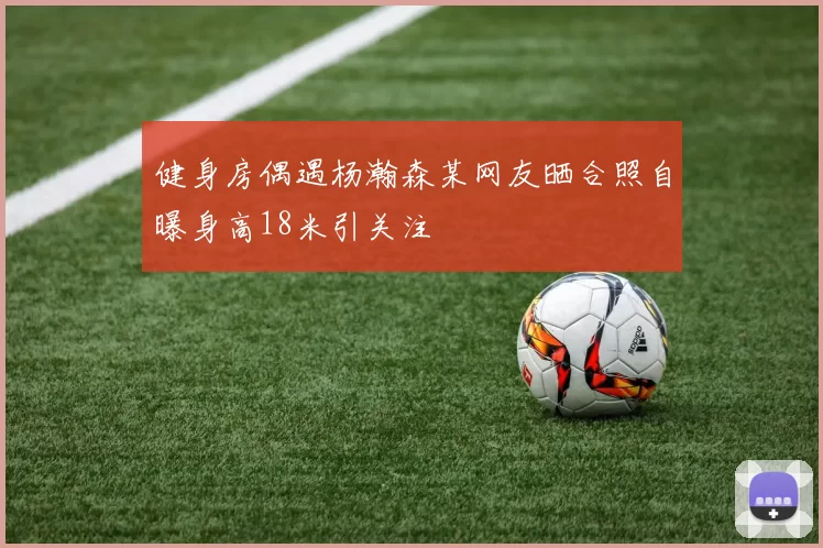 健身房偶遇杨瀚森某网友晒合照自曝身高18米引关注